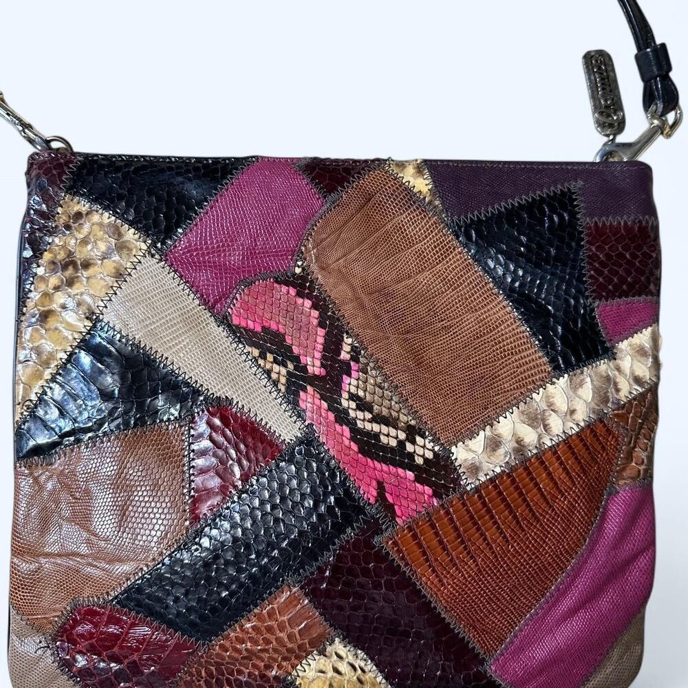Vintage Original By Caprice - Patchwork Leather P… - image 3
